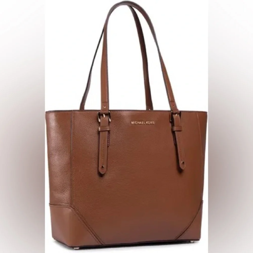 Michael Kors Brown Leather Tote Bag